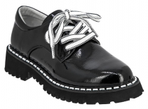 TVI_380-935_black_L 34-1,35-1,36-1,37-1,38-1,39-1 Kenka П/ботинки Школа Дерби Иск.мат, Кожподклад, ЭВА В/О жен