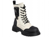 TVS_350-361_beige 32-1,33-1,34-1,35-1,36-1,37-1 Kenka Ботинки Повсед Дерби Иск.мат, Нат.шерсть, ТЭП Зима жен