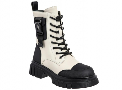 TVS_350-361_beige 32-1,33-1,34-1,35-1,36-1,37-1 Kenka Ботинки Повсед Дерби Иск.мат, Нат.шерсть, ТЭП Зима жен