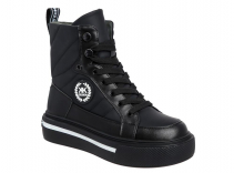 TVT_426-373_black 35-1,36-1,37-1,38-1,39-1,40-1 Kenka Ботинки Повсед Дерби Иск.мат, Нат.шерсть, ТЭП Зима жен