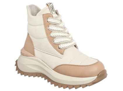 TVY_427-415_beige 33-1,34-1,35-1,36-1,37-1,38-1 Kenka Ботинки Повсед Дерби Иск.мат, Нат.шерсть, ТЭП Зима жен