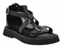 TWA_610_black 34-1,35-1,36-1,37-1,38-1,39-1 Kenka Туфли Повсед Сандалеты Иск.мат, Кожподклад, ПУ Лето жен