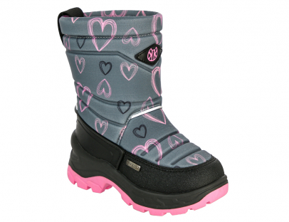 PON_2028-01_grey 30-1,31-1,32-1,33-1,34-1,35-1 Kedberry П/сапоги Повсед Дутики Иск.мат, Мемб/нат.шерсть, ТЭП Зима жен