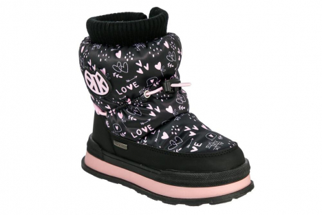 PUT_2416_black 28-1,29-1,30-1,31-1,32-1,33-1 Kedberry П/сапоги Повсед Дутики Иск.мат, Мемб/нат.шерсть, ТЭП Зима жен