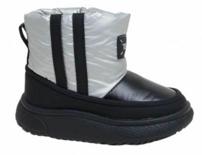 R397198626BK/S черный/серебро 27-1,28-2,29-1,30-1,31-2,32-1 Сказка Ботинки Повсед Дутики Иск.мат, Нат.шерсть Зима Муж