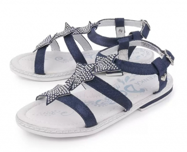 AKD_1845-2_navy 32-1,33-1,34-1,35-1,36-1,37-1 Kenka Туфли Повсед Сандалии Иск.мат, Кожподклад, ТЭП Лето жен