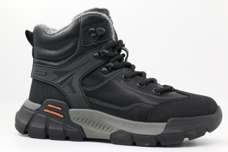 62141ш-1 Чёр 28-1,29-1,30-1,31-1,32-1 Kapika Ботинки Повсед Оксфорд Нат.кожа, Нат.шерсть, Резина Зима Муж