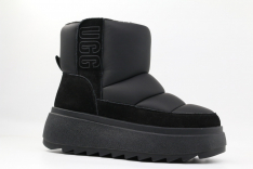 1921д-1 Чёр 35-1,36-1,37-1,38-1,39-1 Kapika П/сапоги Повсед Дутики Иск.мат, Нат.шерсть, Резина Зима жен