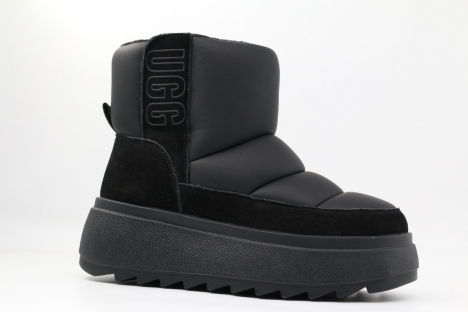 1921д-1 Чёр 35-1,36-1,37-1,38-1,39-1 Kapika П/сапоги Повсед Дутики Иск.мат, Нат.шерсть, Резина Зима жен