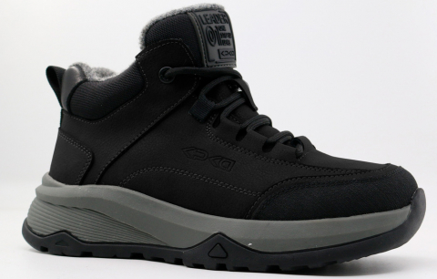 63322ш-1 Чёр 32-1,33-1,34-1,35-1,36-1 Kapika Ботинки Повсед Оксфорд Нат.кожа, Нат.шерсть, Резина Зима Муж