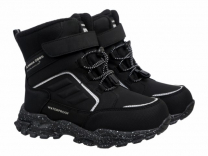 74-0195B2 Чёр 34-2,35-2,36-3,37-3 Indigo kids Ботинки Повсед Оксфорд Иск.мат, Мемб/нат.шерсть, ЭВА / ТЭП Зима Муж