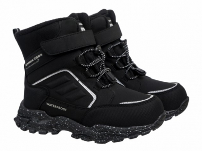 74-0195B2 Чёр 34-2,35-2,36-3,37-3 Indigo kids Ботинки Повсед Оксфорд Иск.мат, Мемб/нат.шерсть, ЭВА / ТЭП Зима Муж