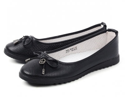 MXC_9016-1_black 34-1,35-1,36-1,37-1,38-1,39-1 Kenka Туфли Школа Балетки Иск.мат, Кожподклад, ТЭП Лето жен