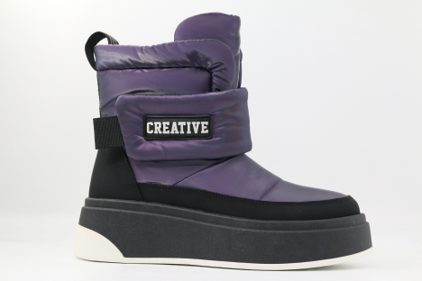 1908д-2 Фиол 33-1,34-1,35-1,36-1,37-1 Kapika П/сапоги Повсед Дутики Иск.мат, Нат.шерсть, ТЭП (термоэластопласт) Зима жен