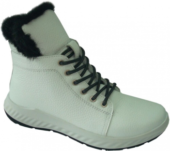 09Б-Ж-К3 (788182-09971)(08) Белый(08) 37-1,38-2,39-2,40-2,41-1,42-1 Almi Ботинки Повсед Дерби Нат.кожа, Иск.шерсть, ПУ-ТПУ Зима жен