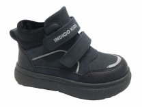 19-260A Т.син 24-2,25-2,26-2,27-2,28-2 Indigo kids Ботинки Повсед Оксфорд Нат.кожа, Байка/Флис, ТЭП В/О Муж