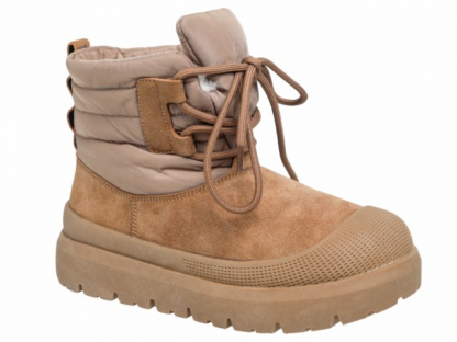 59-525A Кэмел 33-2,34-2,35-2,36-3,37-3 Indigo kids П/сапоги Повсед Веллингтон Нат.кожа, Нат.шерсть, ТЭП Зима жен