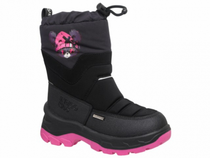 61-1065A2 Чёрный / фуксия 30-2,31-2,32-2,33-2,34-2,35-2 Indigo kids П/сапоги Повсед Дутики Иск.мат, Мемб/нат.шерсть, ТЭП Зима жен