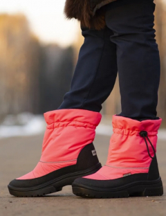 0291521AUD Фуксия неон 36-1,37-1,38-1,39-1,40-1 AuroraStar П/сапоги Повсед Дутики Иск.мат, Мемб/нат.шерсть Зима жен