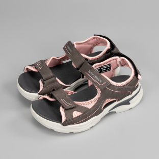 3-1000-D05 серый-розовый МОНО 32-6 Nordman Flexy Туфли Повсед Сандалии Иск.мат, Текстиль, ПУ (100% ПУ) Лето жен