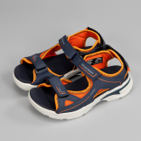 3-1000-B03 синий-оранжевый МОНО 32-6 Nordman Flexy Туфли Повсед Сандалии Иск.мат, Текстиль, ПУ (100% ПУ) Лето Муж