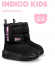 73-2000C Чёрный / розовый 35-2,36-2,37-2,38-2,39-2 Indigo kids П/сапоги Повсед Дутики Иск.мат, Нат.шерсть, ЭВА / Резина Зима жен