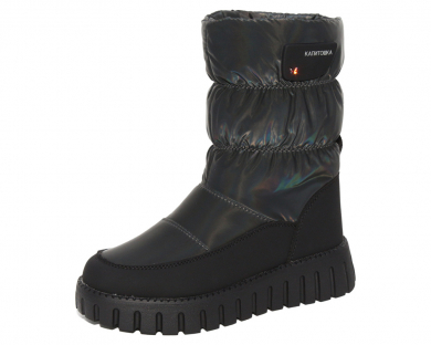 G22450 Тёмно-серый 32-1,33-1,34-1,35-1,36-1,37-1 Капитошка Сапоги Повсед Дутики Иск.мат, Нат.шерсть, ТПР Зима жен