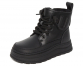 G22487 Чёр 26-1,27-1,28-1,29-1,30-1,31-1 Капитошка Ботинки Повсед Дерби Иск.мат, Иск.мех, Резина Зима жен