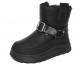G22493 Чёр 32-1,33-1,34-1,35-1,36-1,37-1 Капитошка П/сапоги Повсед Веллингтон Иск.мат, Иск.мех, Резина Зима жен