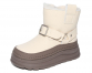G22494 Беж 32-1,33-1,34-1,35-1,36-1,37-1 Капитошка П/сапоги Повсед Веллингтон Иск.мат, Иск.мех, Резина Зима жен
