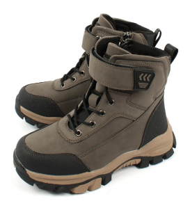 AL 12957 корич 32-1,33-1,34-1,35-1,36-1,37-1 Antilopa Ботинки Повсед Оксфорд Иск.мат, Нат.шерсть Зима Муж