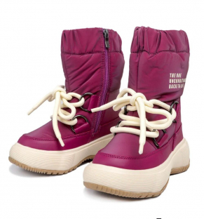 73-1130C Марсала 35-2,36-2,37-2,38-2,39-2 Indigo kids П/сапоги Повсед Дутики Иск.мат, Нат.шерсть, ТЭП Зима жен