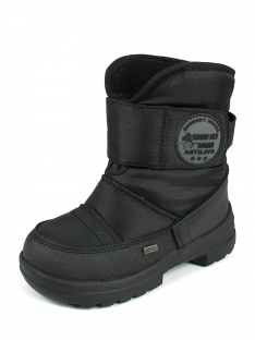 AL 16200 Чёр 28-1,29-1,30-1,31-1,32-1,33-1 Antilopa Ботинки Повсед Дутики Иск.мат, Мемб/нат.шерсть, полим.мат Зима Муж