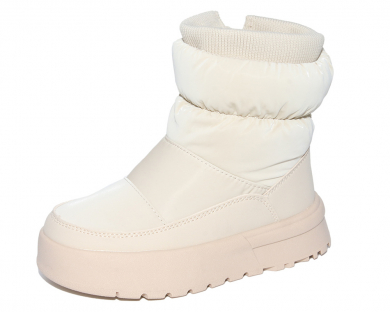 G22393 Беж 27-1,28-1,29-1,30-1,31-1,32-1 Капитошка П/сапоги Повсед Дутики Иск.мат, Нат.шерсть, ТПР Зима жен