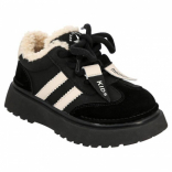 DQH_25-301_black 30-1,31-1,32-1,33-1,34-1,35-1,36-1,37-1 Kedberry П/ботинки Повсед Оксфорд Иск.мат, Байка/Флис, Резина В/О жен