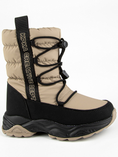 1917д-2 Беж 31-1,32-1,33-1,34-1,35-1 Kapika П/сапоги Повсед Дутики Иск.мат, Нат.шерсть, ЭВА/ТЭП Зима жен