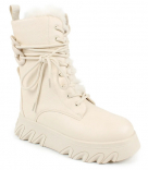 AL 15218 Бел 33-1,34-1,35-1,36-1,37-1,38-1 Antilopa Ботинки Повсед Оксфорд Иск.мат, Нат.шерсть Зима жен