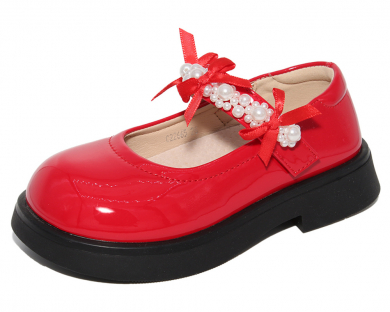 C22665 Красный 26-2,27-1,28-1,29-1,30-1,31-2 KАПИТОШKА Всесезонная Туфли Искусственная кожа, лак Искусственная кожа  Дев. 26;27;28;29;30;31 211112