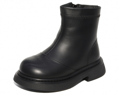 G22654 Чёрный 32-1,33-1,34-1,35-1,36-1,37-1 KАПИТОШKА Зима Ботинки Натуральная кожа Натуральный мех  Дев. 32;33;34;35;36;37 111111