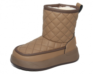 G22675 коричневый 32-1,33-1,34-1,35-1,36-1,37-1 KАПИТОШKА Зима Угги Искусственная кожа Натуральная шерсть Коричневый Дев. 32;33;34;35;36;37 111111