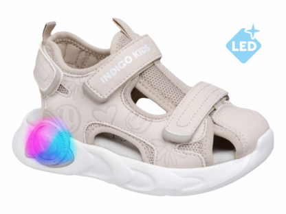 22-332C 25-2,26-2,27-2,28-2,29-2 Indigo kids Туфли Актив.отдых Сандалеты Иск.мат, Текстиль, ЭВА Лето жен