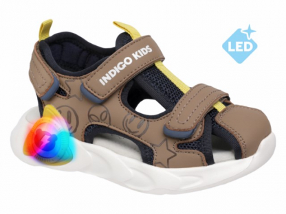 22-332D 25-2,26-2,27-2,28-2,29-2 Indigo kids Туфли Актив.отдых Сандалеты Иск.мат, Текстиль, ЭВА Лето Муж