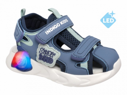 22-334A 25-2,26-2,27-2,28-2,29-2 Indigo kids Туфли Актив.отдых Сандалеты Иск.мат, Текстиль, ЭВА Лето Муж