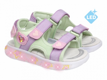 22-500C 26-2,27-2,28-2,29-2,30-2,31-2 Indigo kids Туфли Актив.отдых Сандалии Иск.мат, Текстиль, ЭВА Лето жен