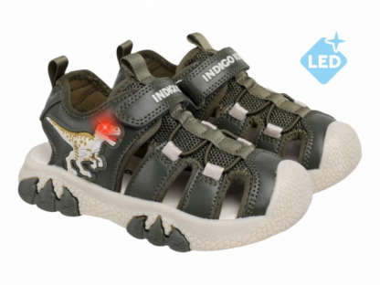 22-840D 26-2,27-2,28-2,29-2,30-2 Indigo kids Туфли Актив.отдых Сандалеты Иск.мат, Текстиль, ТЭП Лето Муж