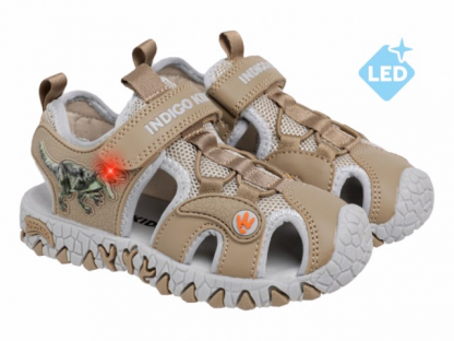 22-849A 26-2,27-2,28-2,29-2,30-2,31-2 Indigo kids Туфли Актив.отдых Сандалеты Иск.мат, Текстиль, ТЭП Лето Муж