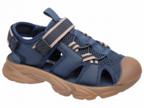 227-2030E 33-2,34-3,35-3,36-2,37-2 Indigo kids Туфли Актив.отдых Сандалеты Иск.мат, Текстиль, ПУ Лето Муж