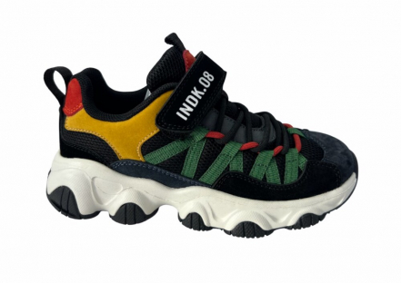 92-059A 29-2,30-2,31-2,32-2,33-2,34-2 Текстиль/отделка натуральная кожа Хлопок 30%, полиэстер 70% Кроссовки 29-34