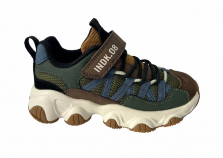 92-059B 29-2,30-2,31-2,32-2,33-2,34-2 Текстиль/отделка натуральная кожа Хлопок 30%, полиэстер 70% Кроссовки 29-34