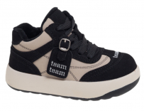 R612795769BK Чёр 27-1,28-1,29-1,30-1,31-1,32-1 Сказка Ботинки Повсед Оксфорд Иск.мат, Байка/Флис В/О жен